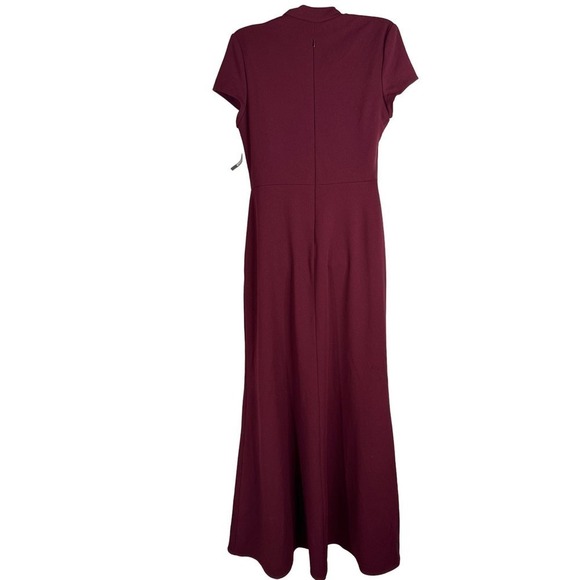 Betsy & Adams Asymmetrical Neckline Evening Gown Red Size 10 NWT - Picture 10 of 16